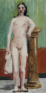 150の主題の芸術作品 Painting - Nu debout 1920 抽象的なヌード